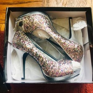 Rampage Shoes - BRAND NEW Multicolored Sequin Heels Rampage Shoes - BRAND NEW Multicolored Sequin Heels